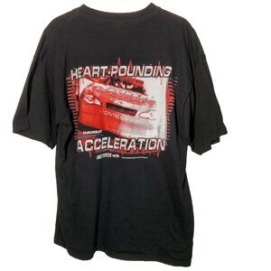 NASCAR Chevrolet Monte Carlo T Shirt XL Black Chevy Racing Race Heart Pounding